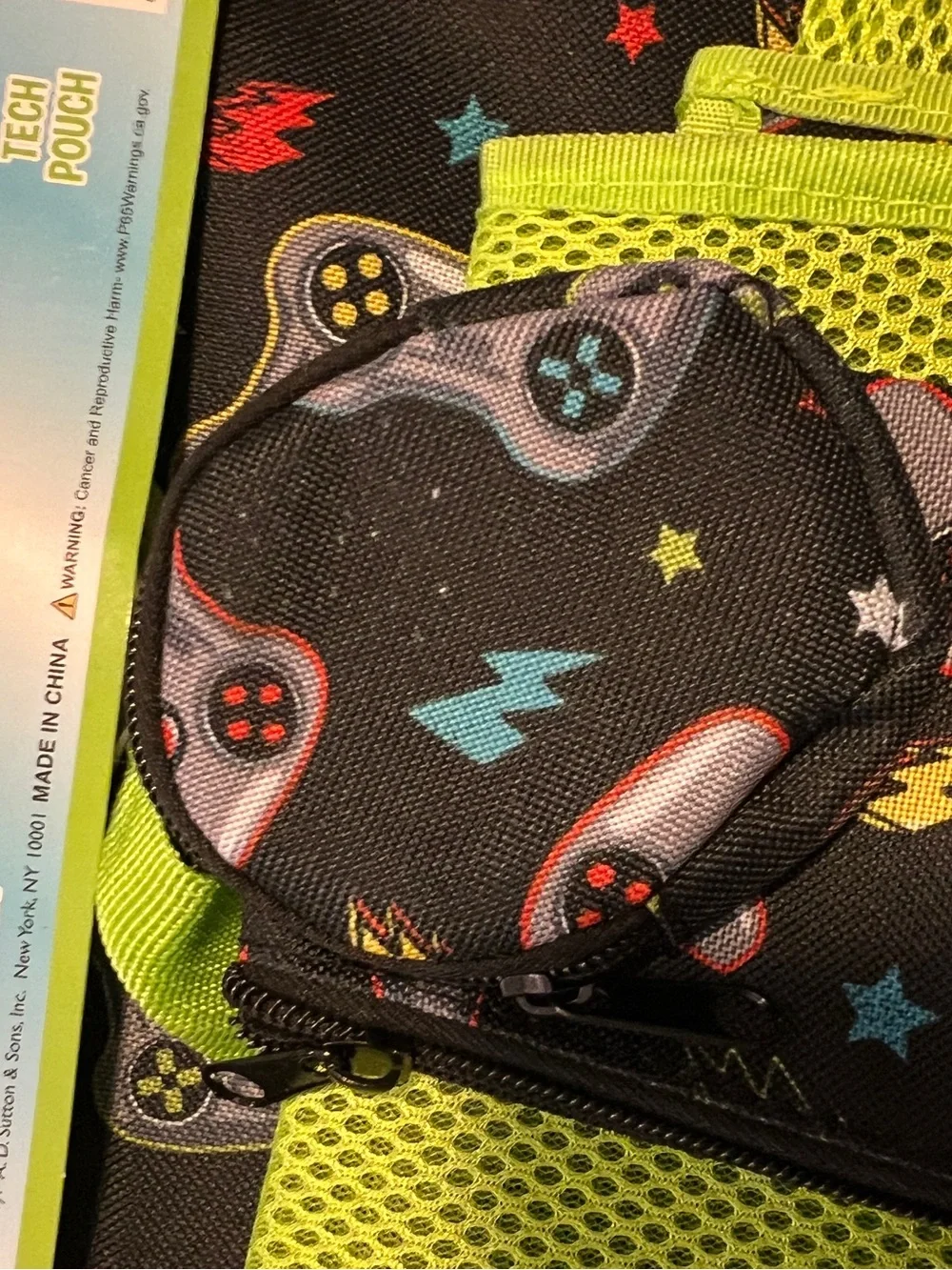 Kids 6-Piece Gamer Backpack Set